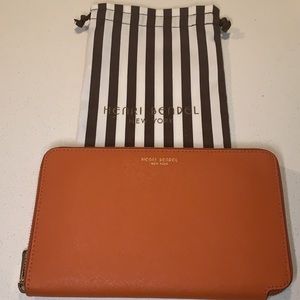 Henri Bendel Continental Wallet (Orange)